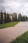 Лестница к памятнику Коптюгу на Университетском проспекте.